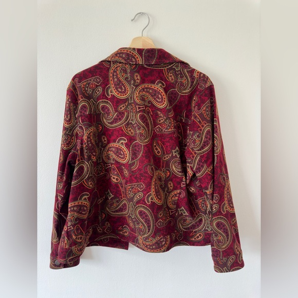 💝SOLD💝Bridgewater Studio Paisley Micro Suede Jacket - Picture 10 of 10